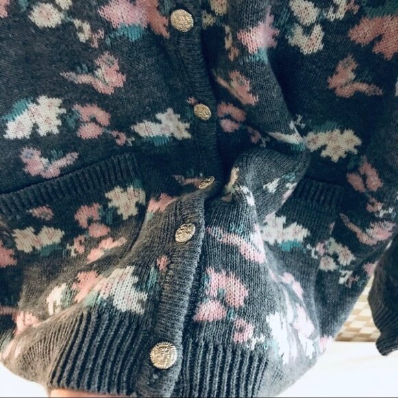 D’allaird’s floral Grandma vintage Grey sweater M - Picture 9 of 12